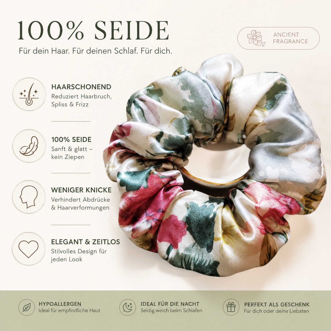 Elvarune™ Seiden-Scrunchie